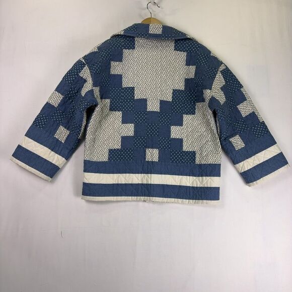 Farewell Frances Patchwork Vintage Quilted Quilt chore Coat Jacket - Picture 5 of 5